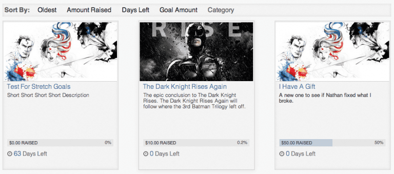 Introducing Project Sorting