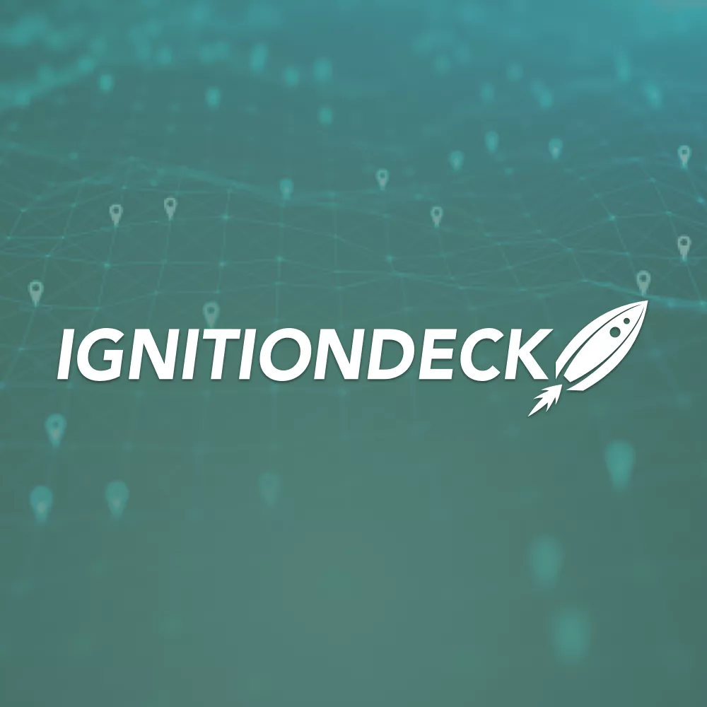 IgnitionDeck crowdfunding Logo on a green background
