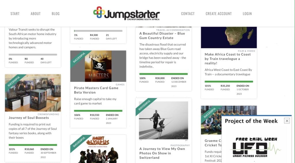 And image of a hero banner for JumpStarter NZ